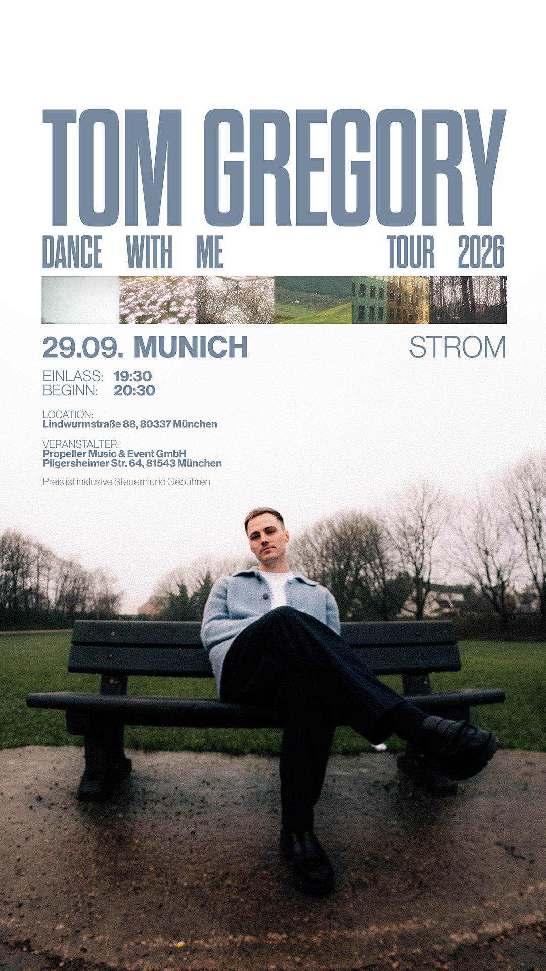 TOM GREGORY T-Shirt/Ticket Bundle MÜNCHEN 29.09.2026